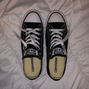Black low top Converse
